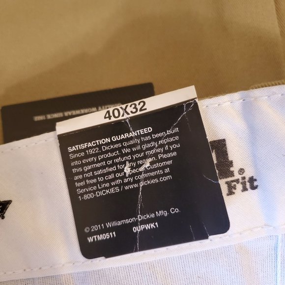 Dickies 40x32 Khaki Tan Work Pants Original Fit 874 - Picture 5 of 6